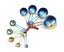 Stainless Steel Measuring Cups and Spoons Set, Measures for Liquid and Dry In Carousel 1