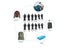12pcs 3 Sizes Universal Instant Fix Zipper Repair Kit Replacement Zip Slider Carousel 4