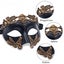 Masquerade Mask for Men Roman Greek Mask Venetian Half Face Mask for Mascarade B Carousel 7