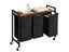 Laundry Hamper Basket with 3-Sorter and Wheels Carousel 3