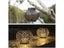 LED Solar Lantern Light Hollow Wrought Iron Projection Light Hanging Lamps Carousel 6