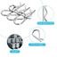 100pcs Cotter Pins Spring Connectors 2 Mm Galvanized R Type Split Pin Hairpin Carousel 6