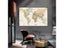 150x100cm Retro World Map Detailed Map Of Major Cities In Each Country Carousel 1