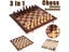 3 In 1 Foldable International Chess Folding Wooden Portable Chess Game Board Carousel 3