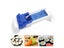 1pc White And Bule Vegetable Meat Rolling Machine Stuffed Grape Leaf Meat Carousel 4