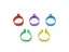 200 Pcs Chicken Rings Poultry Foot Ring Inner Diameter 1.6cm Pheasant Duck Bird Carousel 5