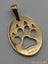 Dog Paw Print Pendant with Diamond in 18ct Yellow Gold 3.10 Grams Carousel 3