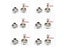 50Sets 5-12mm Metal Double Cap Rivets Stud Round Nail Rivet For Leathercraft Carousel 1