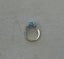 10k White Gold Ring with Blue Topaz Stone Carousel 2