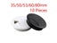 10pcs 35mm 50mm 53mm 60mm 80mm Desk Table Plastic Cable Hole Cover PC Computer Carousel 3