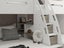 Phoenix - Triple Single Bunk - White/Grey, with Storage, Drawers & Shelving Carousel 5
