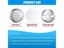 Metal Badge Pin Button Making Supplies 100Sets Round Badges For Button Maker Carousel 5