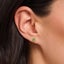 925 Sterling Silver Vintage Green Stone Gold Plated Ear Studs For Women & Men Carousel 3