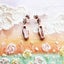 925 Sterling Silver Romantic Rose Gold Stud Earrings With Pink Stone Carousel 5