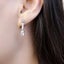 925 Sterling Silver Angular Stone Ear Studs Modern Design For Women Carousel 2