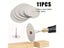11pcs/set Stainless Steel Wood Cutting Disc Rotary Tool Circular Cutoff Saw Carousel 3
