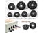 10pcs/set Plastic Cable Hole Cover Furniture Dust Plug Buckle Office Computer Carousel 3