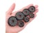 10pcs/set Plastic Cable Hole Cover Furniture Dust Plug Buckle Office Computer Carousel 5