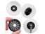 10pcs/set Plastic Cable Hole Cover Furniture Dust Plug Buckle Office Computer Carousel 6