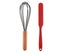 2 Piece Mini Kitchen Utensil Set- Silicone Kitchen Tools with wood Handles Carousel 1