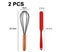 2 Piece Mini Kitchen Utensil Set- Silicone Kitchen Tools with wood Handles Carousel 2