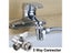 3 Way Water Tap Connector Leak-Proof Faucet Diverter Valve Faucet Connector Carousel 3