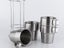 4 Pcs Stainless Steel Coffee Mugs Set with a Stainless Steel Holder Outdoor Picn Carousel 4