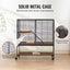39" Metal Small Animal Cage 2-Tier Rolling Ferret Cage with Tray A Ramp Carousel 4