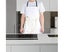 Heart Gold Blocking Unisex Cooking Baking Apron for Home Kitchen Cafes White Carousel 2