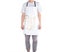 Heart Gold Blocking Unisex Cooking Baking Apron for Home Kitchen Cafes White Carousel 5
