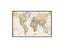 The World Map 75*50cm With Details Vintage Canvas Painting Art Poster School Carousel 1