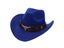 Western Cowboy Hat Tibetan Style Top Ladies Hat Roll Brim Cowgirl Cap Jazz Carousel 1