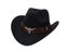 Western Cowboy Hat Tibetan Style Top Ladies Hat Roll Brim Cowgirl Cap Jazz Carousel 5