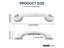 2/4Pcs Showers Grab Bars Free Punch Bathroom Handle Anti Slip Safety Suction Carousel 1