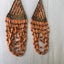 Bohemian Orange + Gold Beaded Statement Earrings Carousel 5