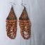 Bohemian Orange + Gold Beaded Statement Earrings Carousel 6