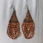 Bohemian Orange + Gold Beaded Statement Earrings Carousel 7
