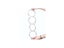 4Pcs Magic Rings Magical Tricks Classic Linking Iron Hoops Playing Props Fun Carousel 3