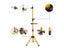55Inch Mannequin Head Stand Adjustable Heavy Duty Wig Stand Tripod For Carousel 6