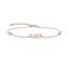 925 Sterling Silver Romantic Gift Rose Gold Bracelet With Pink Stone Star And... Carousel 1