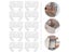 10pcs Hutches Dressers Kitchen Replacement Plastic Drawer Track Guide Cabinet Carousel 6