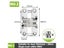 1 Pairs Hidden Gate Hinge Stainless Steel Concealed Hinges 180 Degree Folding Carousel 1