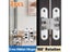 1 Pairs Hidden Gate Hinge Stainless Steel Concealed Hinges 180 Degree Folding Carousel 3