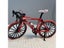 1:8 Mini Model Alloy Bicycle Diecast 19cm Metal Finger Adult Red Mini Bike Carousel 3