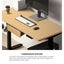 160Cm Electric Standing Desk Dual Motor Drawer Adjustable Oak Black Carousel 3