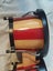 Bongos. 6 & 7 inches diameter. Sound great. new . good quality. Striped. Carousel 3
