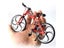 1:8 Mini Model Alloy Bicycle Diecast Simulation Metal Adult Finger Mountain Carousel 3