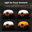 8X Led Camping Lights Amber White W/ Lithium Battery Rechargeable Carousel 4