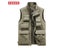 FGKKS Men Outdoor Vest Multi-Pocket Solid Color Fishing Director Reporter Work Carousel 4