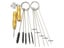 11pcs/set Airbrush Spray Gun Nozzle Cleaning Kit Needle Brush Set Repair Tool Carousel 3
